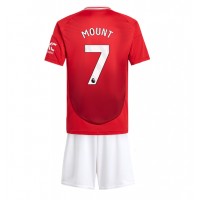 Dres Manchester United Mason Mount #7 Domáci pre deti 2024-25 Krátky Rukáv (+ trenírky)